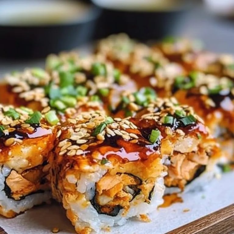 Spicy Salmon Sushi Bake