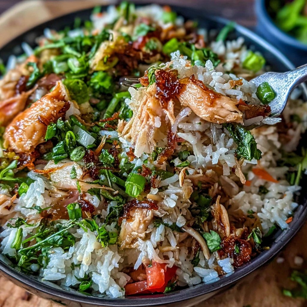 Shredded Chicken Rice Bowl