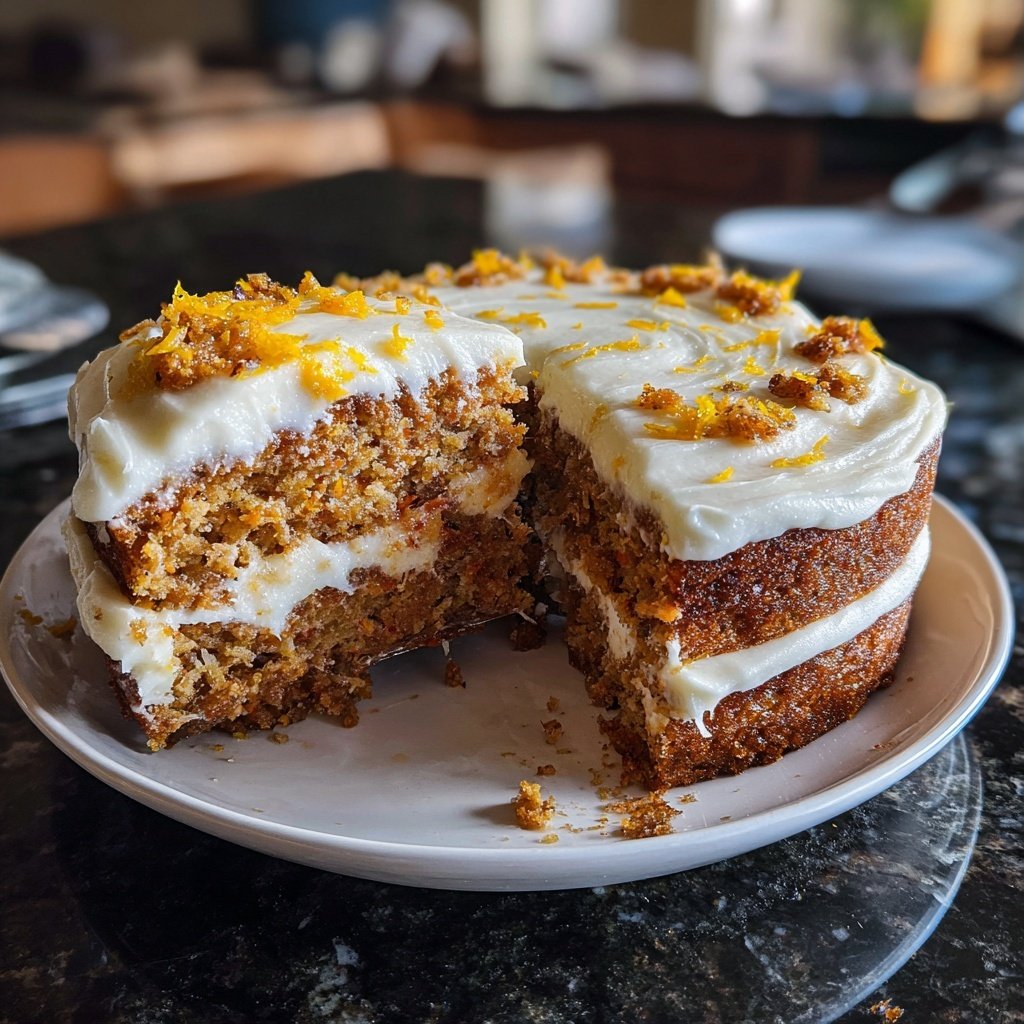 Light Spring Carrot Cake