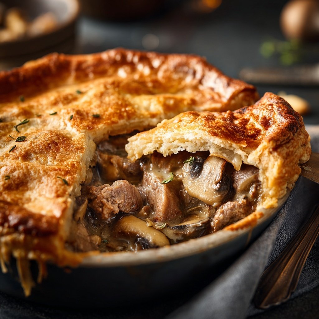 Comfort Food Beef and Mushroom Pot Pie