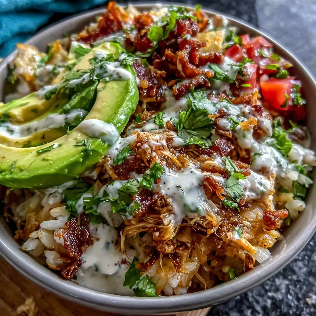 Shredded Chicken Burrito Bowl