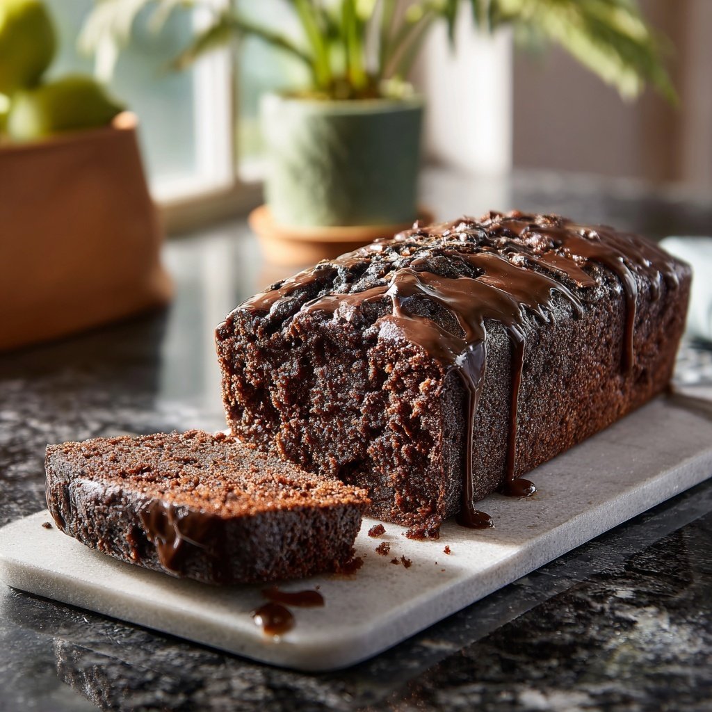 Chocolate Loaf Cake With Simple Glaze