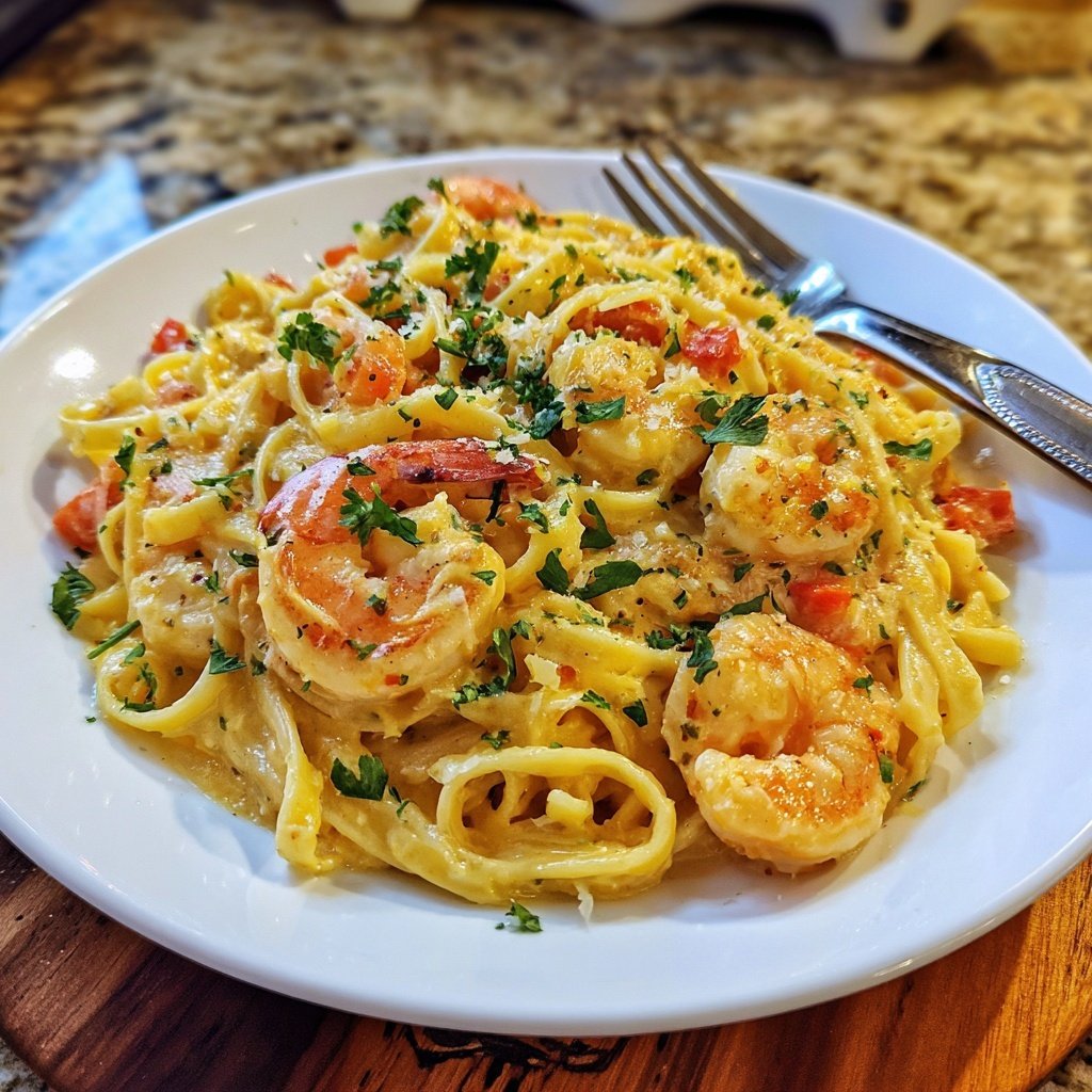 Creamy Cajun Shrimp Pasta