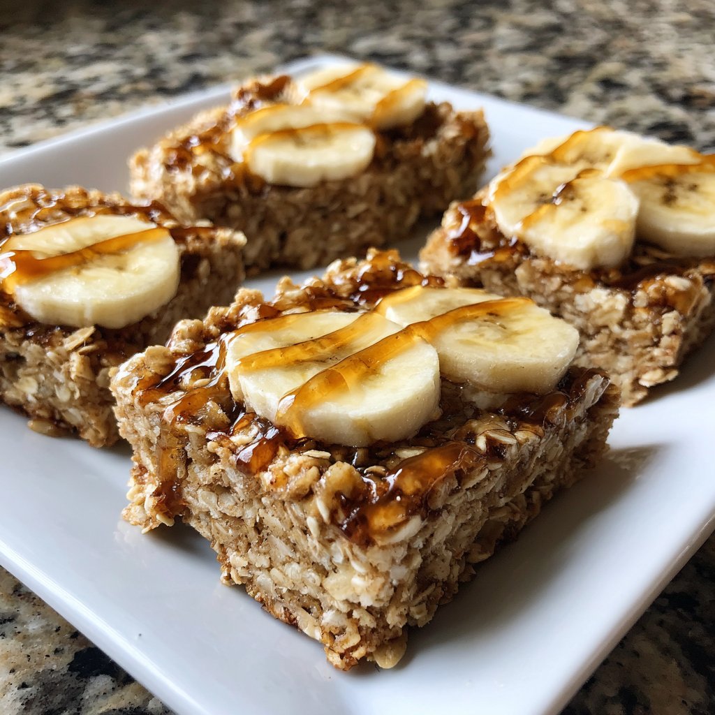 Banana Oat Yogurt Squares