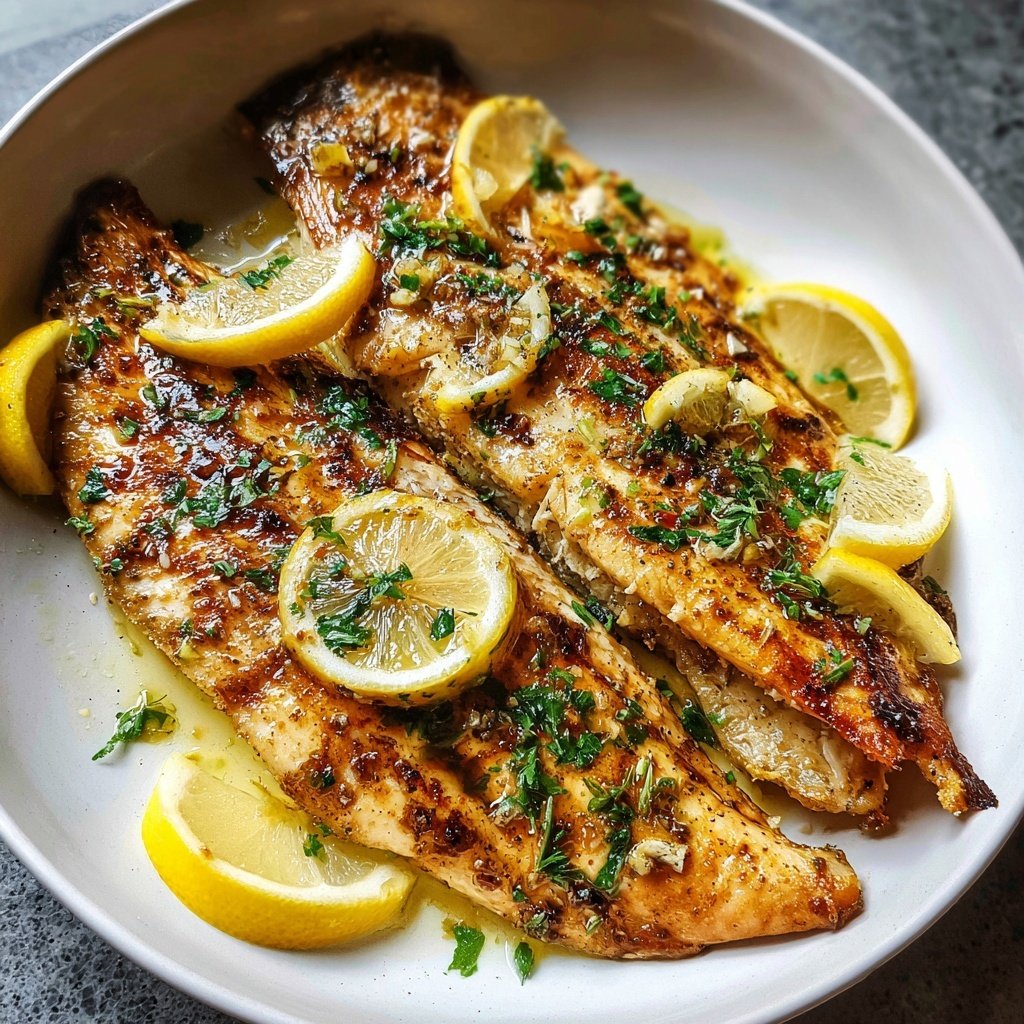 Healthy & Light Lemon Grilled Fish Plate