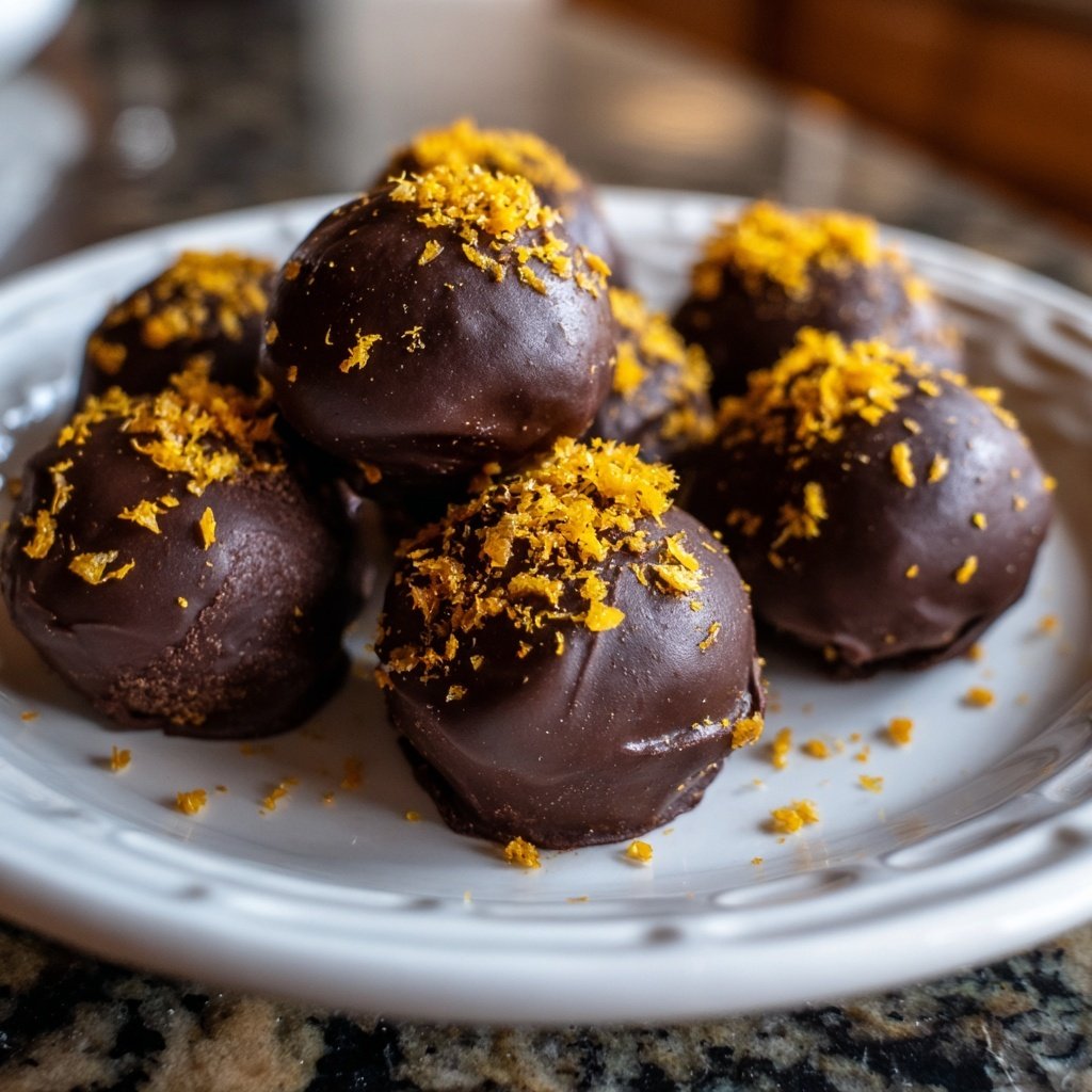 Dark Chocolate Orange Truffles