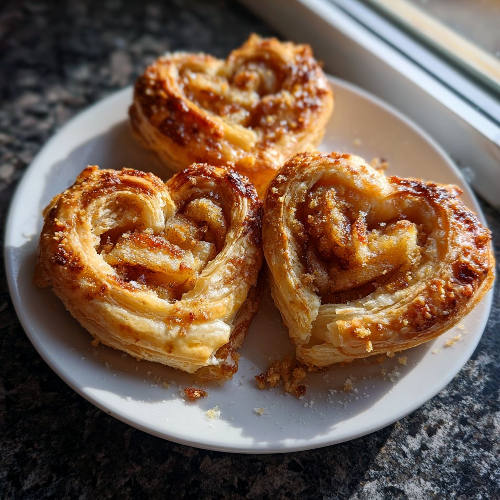 Heart-Shaped Puff Pastry Roses